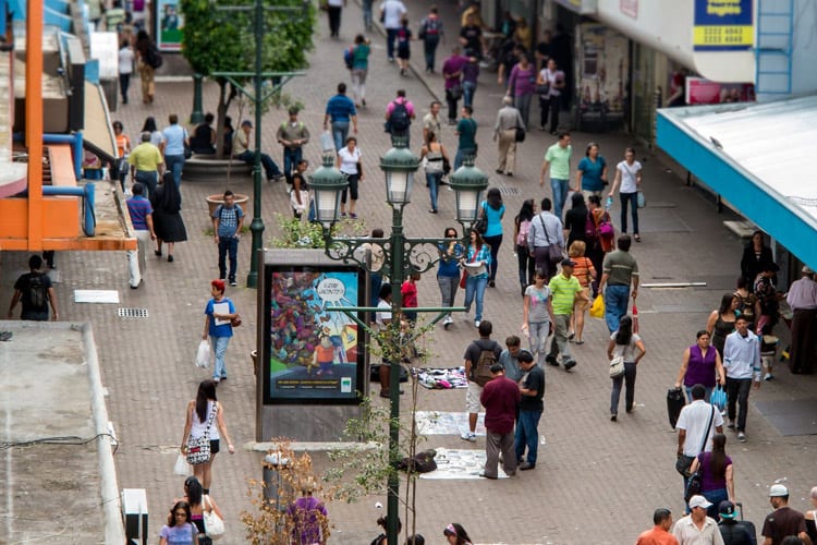 Avenida Central in San José