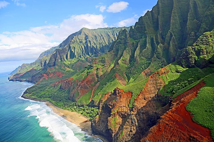 Napali Coast op het Kauai eiland