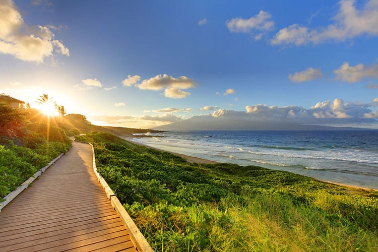 Zonsondergang op Maui