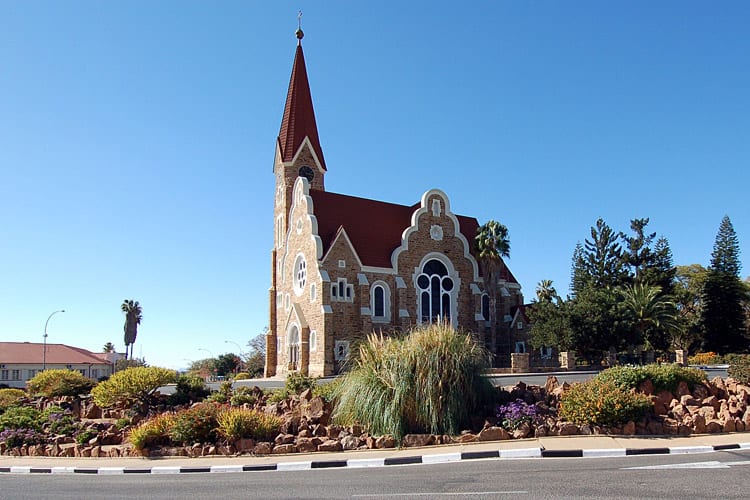 Christuskirche in het centrum van Windhoek