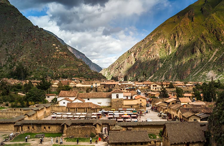 Het dorpje Ollantaytambo