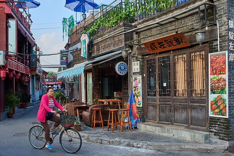 Hutong straat in Beijing