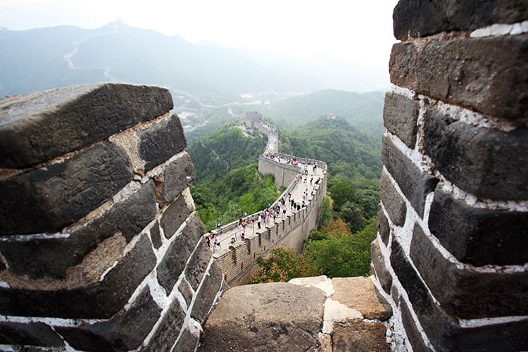 De Chinese Muur bij Badaling
