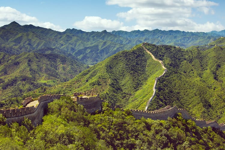 De Chinese Muur bij Huanghuacheng