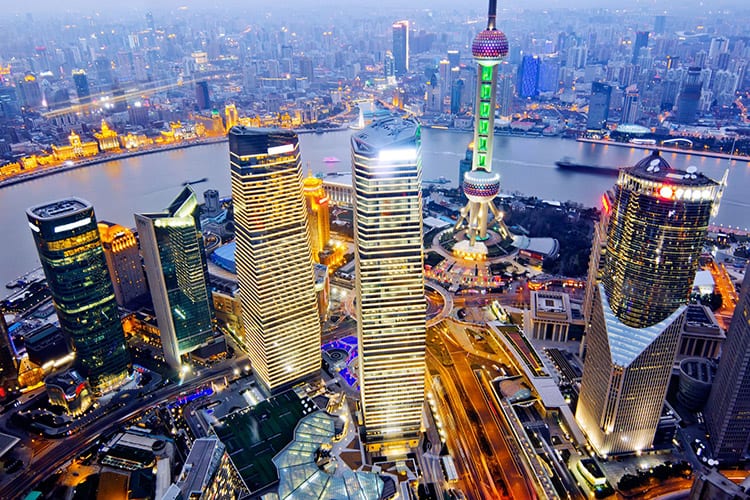 Shanghai van boven
