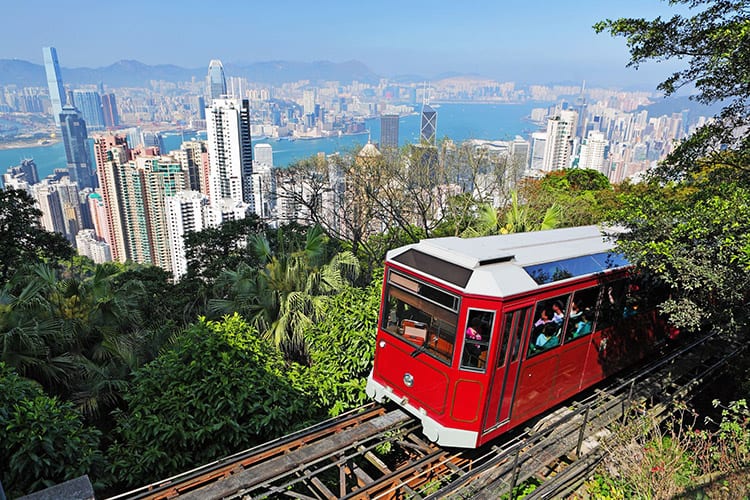Peak Tram in Hong Kong