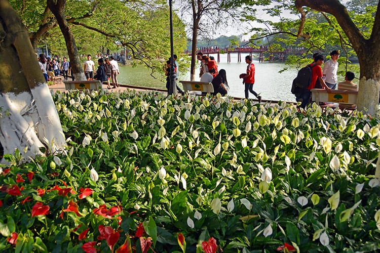Hoan Kiem Meer in de lente