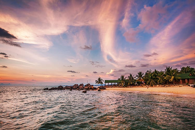 Phu Quoc bij zonsondergang