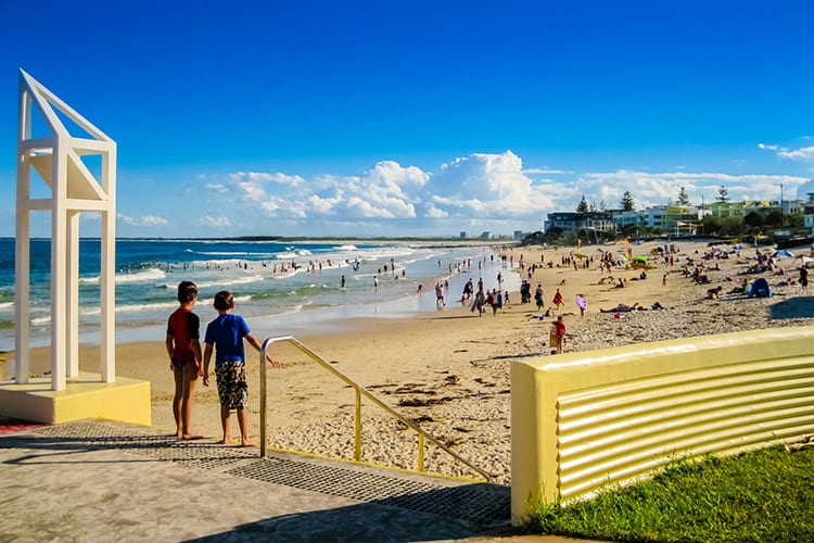 King's Beach bij Caloundra