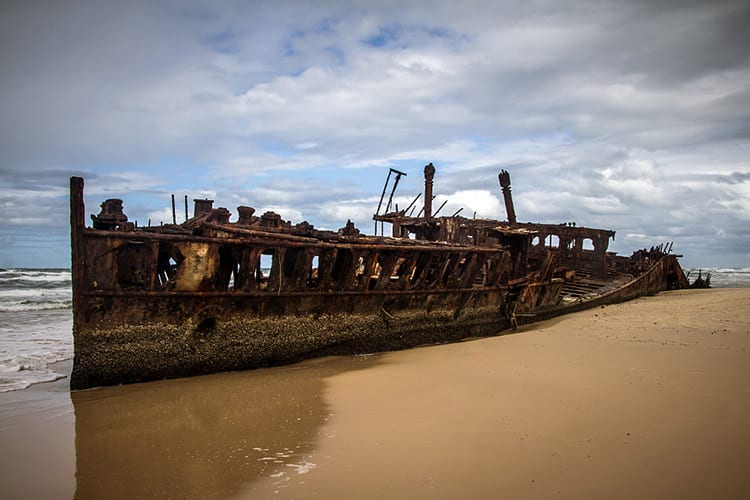 Maheno Shipwreck op Fraser Island