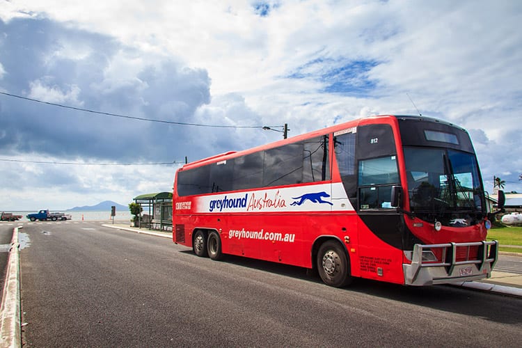 Greyhound bus in Australië