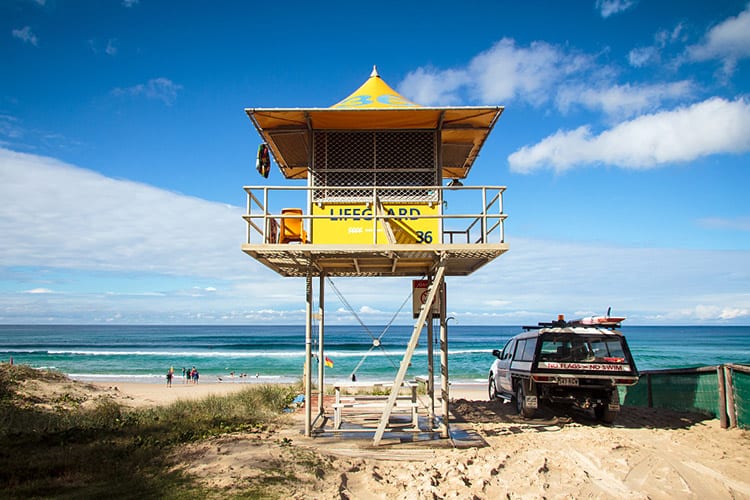 Strandwacht in Surfers Paradise