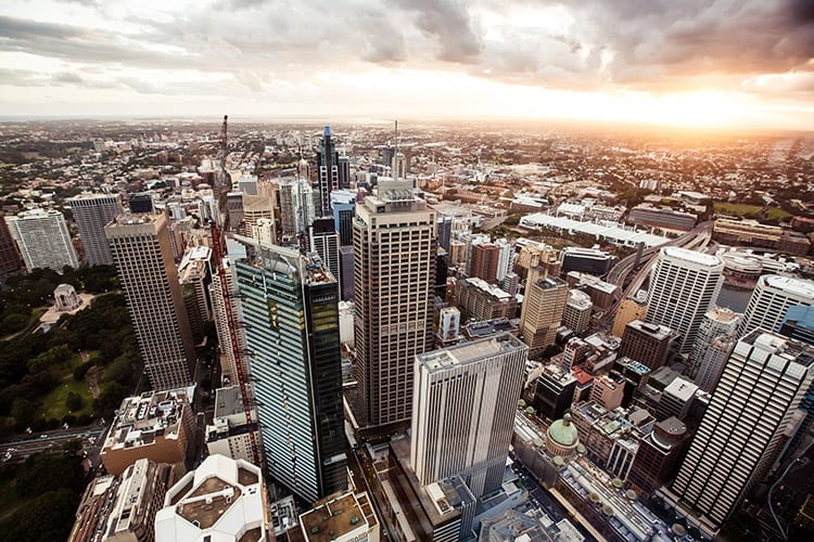 Uitzicht vanaf de Sydney Tower