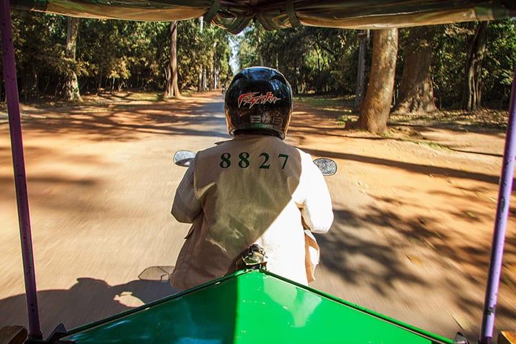 Tuk-tuk in Angkor