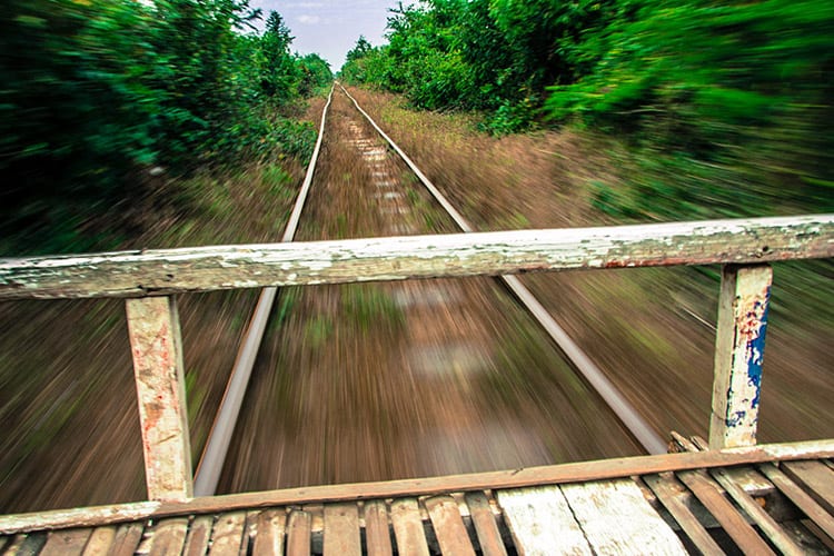 Bamboo train