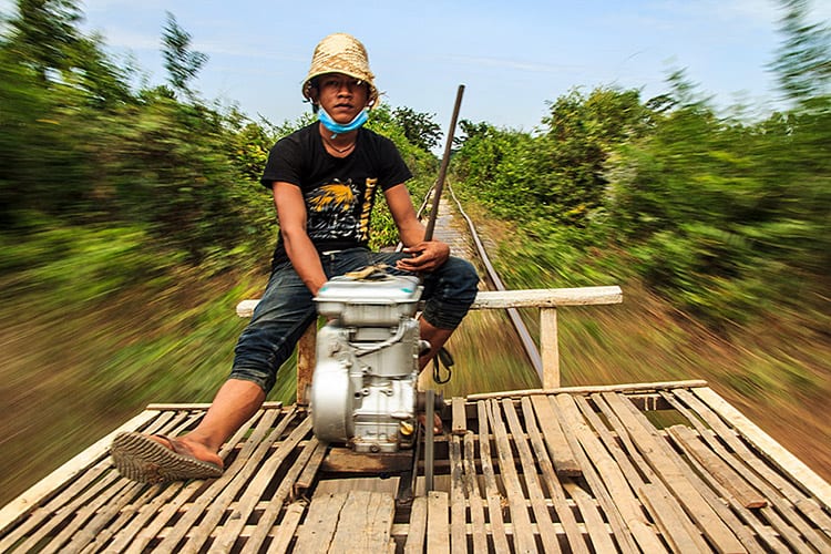 Bamboo train
