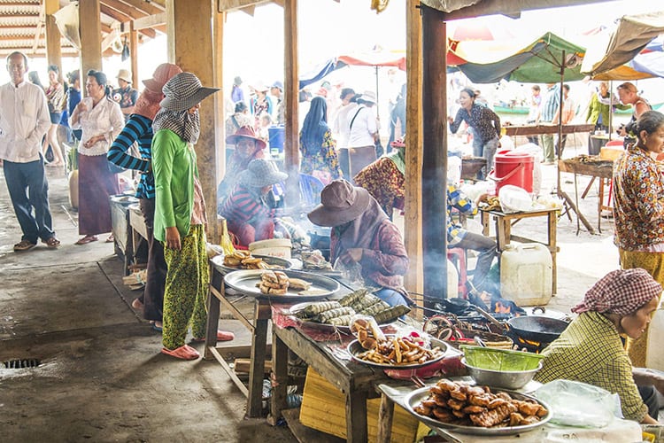De krabmarkt bij Kep