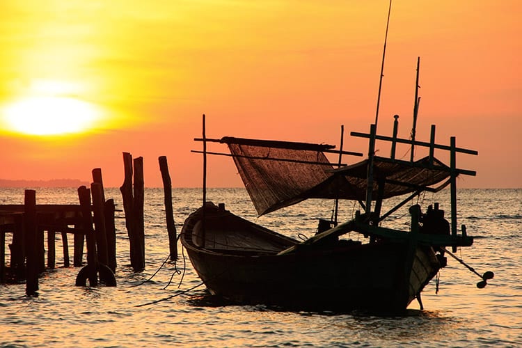 Zonsondergang op Koh Rong