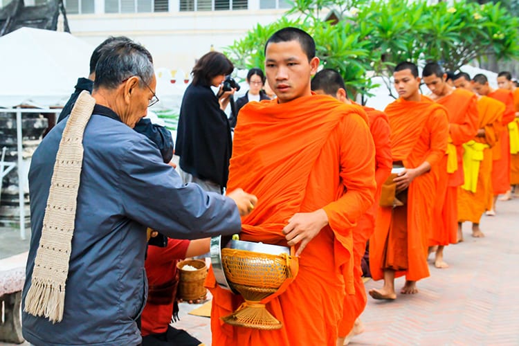 Monniken, Luang Prabang