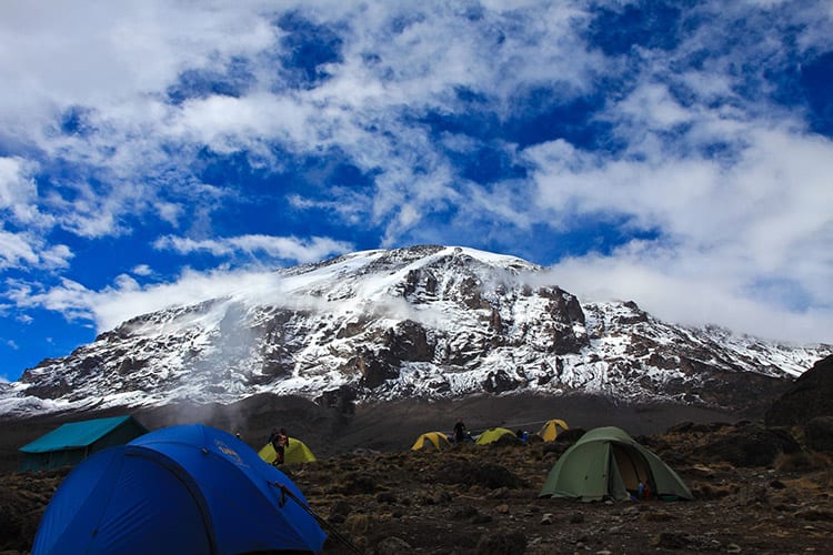 Overnachten op de Kilimanjaro