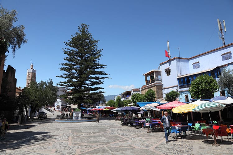 Centrale plein in Chefchaouen