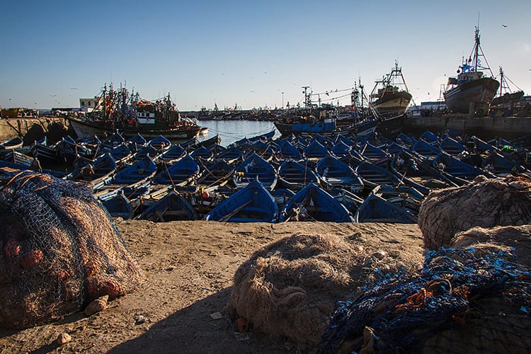 De haven van Essaouira