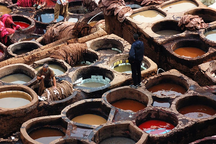 Leerlooierij in Fez