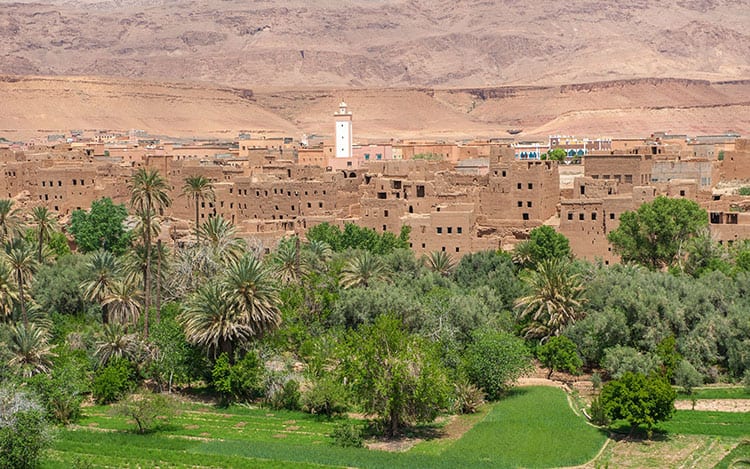 Berber kasbah in de Todra kloof