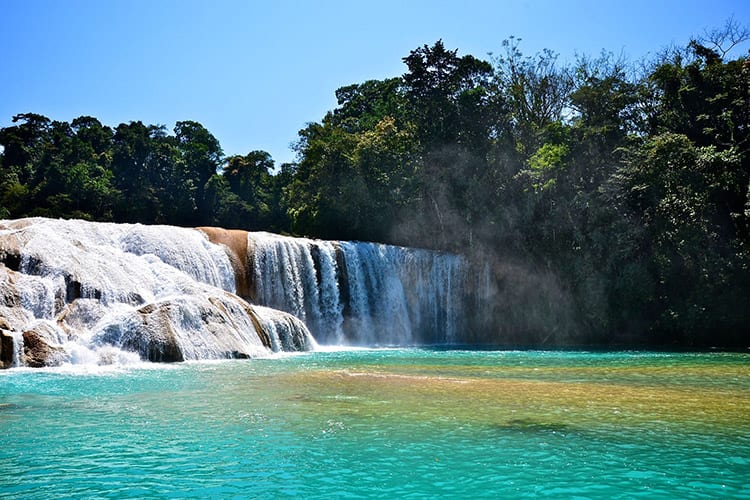 Agua Azul watervallen
