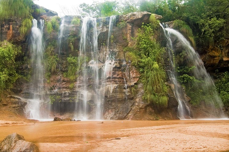 Las Cuevas watervallen, Santa Cruz