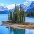 Spirit Island in Maligne Lake