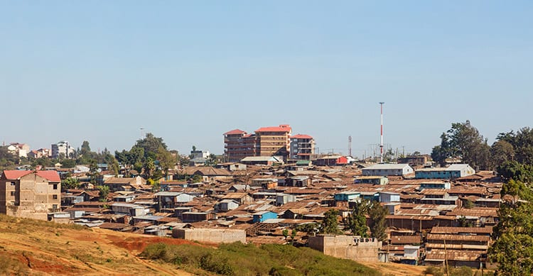 Sloppenwijk in Nairobi
