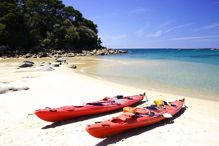 Kajakken in het Abel Tasman National Park
