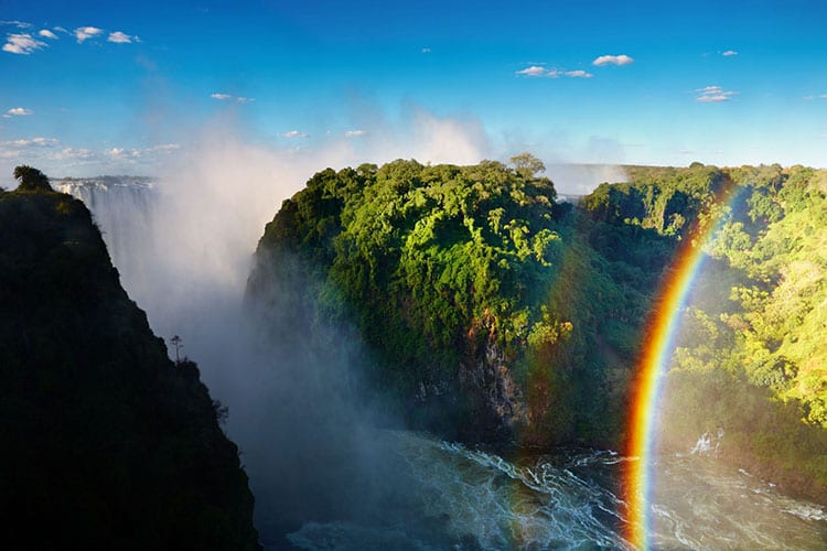 Victoria Falls en de Zambezi rivier