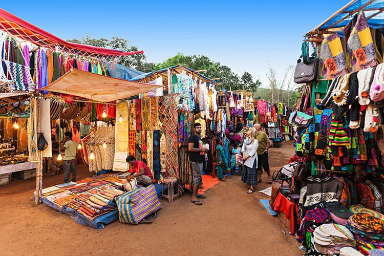 Vlooienmarkt van Anjuna