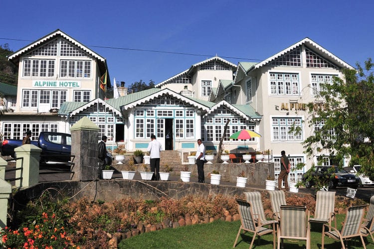 Koloniale Britse huizen in Nuwara Eliya