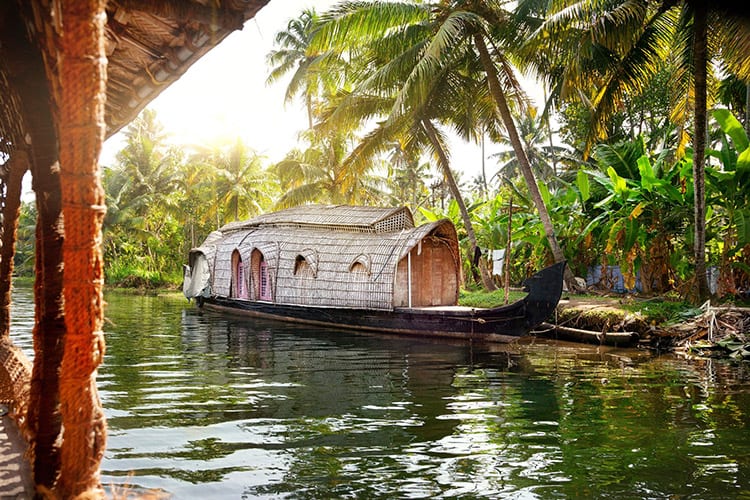 De backwaters van Kerala
