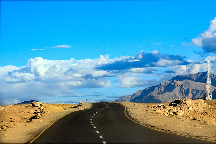 Weg nabij Leh