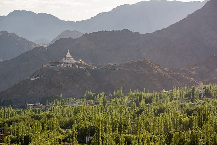 Shanti Stupa bij Leh