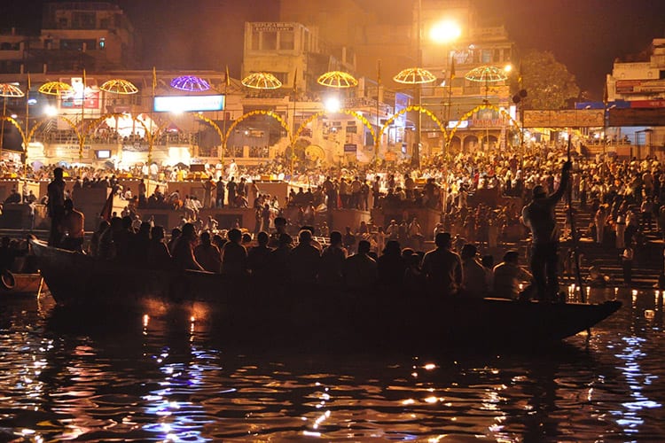Avondceremonie in Varanasi