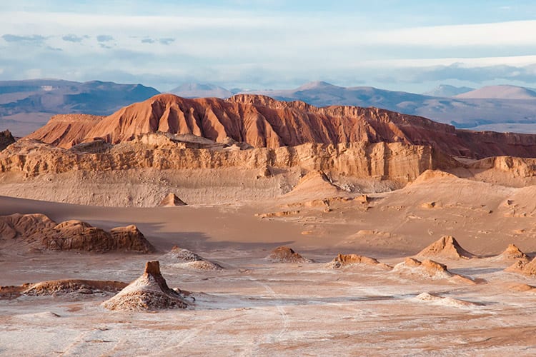 Maanvallei in de Atacama woestijn