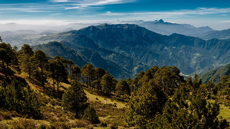 Tajamulco berg in de omgeving van Quetzaltenango