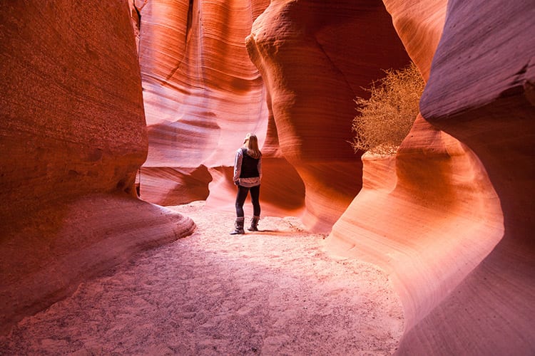 Wandelen in de Antelope Canyon