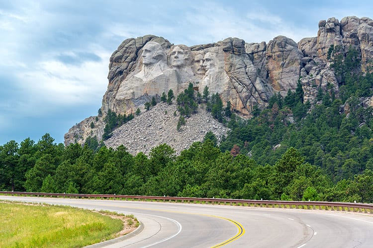 Mount Rushmore route