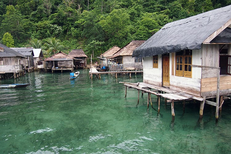 Het dorpje Sawai op Seram