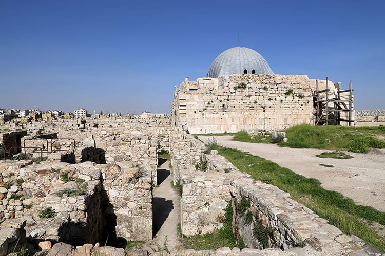 Ummayad Paleis in de citadel van Amman
