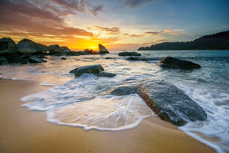 Pasir Bogak strand, Pangkor