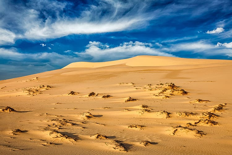 Witte zandduinen van Mui Ne