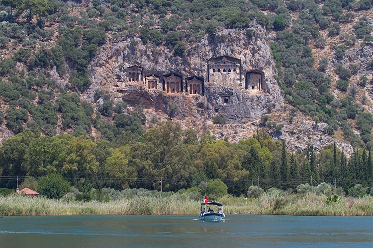 Graftombes bij Dalyan