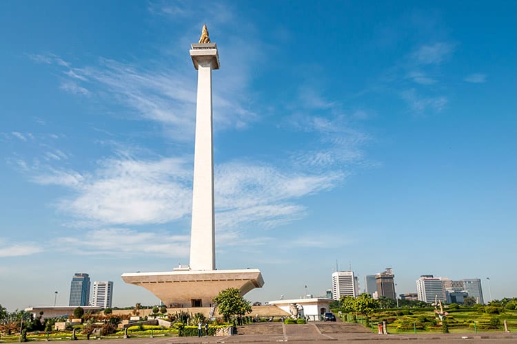 Nationale Monument van Indonesië bij Medan Merdeka